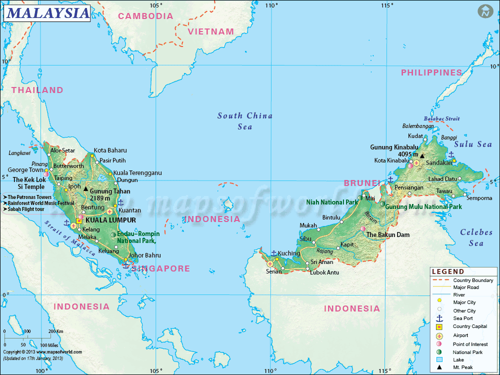  Malaysia Map